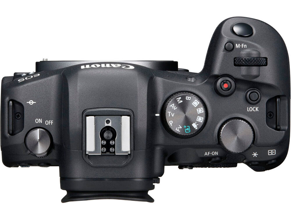 Canon R6 top view